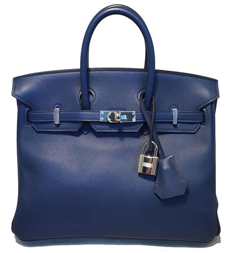 blue hermes birkin|birkin bag navy blue.